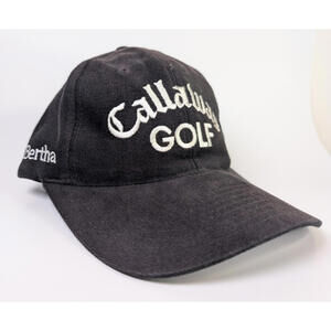 Vintage Callaway Golf Big Bertha 90s Corduroy Hat Strapback Cap Made In Taiwan